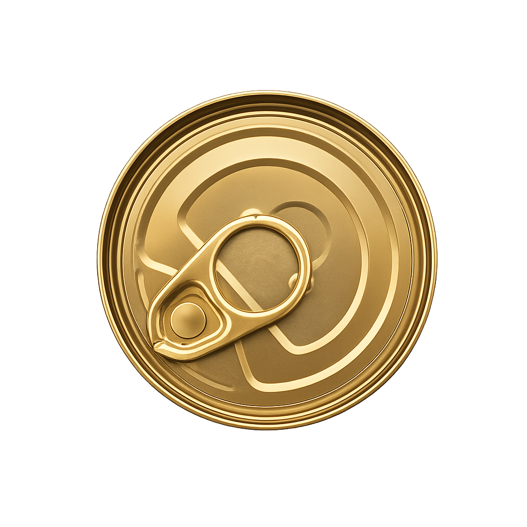 Easy Open End (EOE) Can Lid - Premium Tinplate Food Can End by Endo Cans